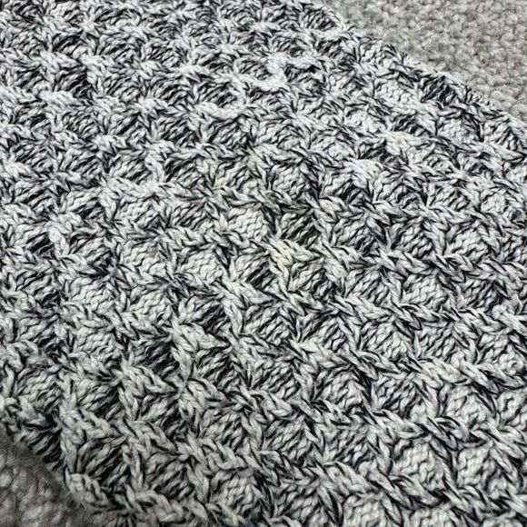 Loft Textured Knitted Pullover Sweater Dress Womens Medium Gray Wool Blend Cozy - Picture 6 of 14